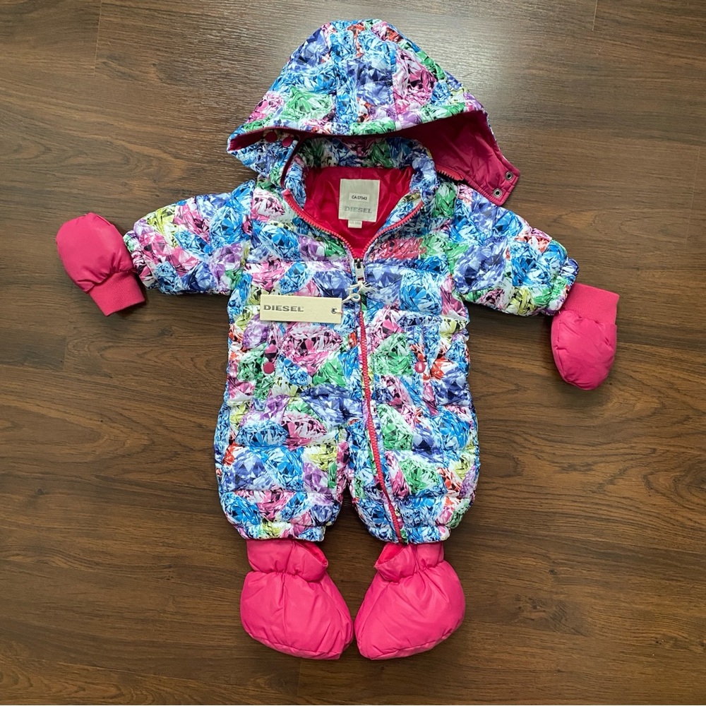 Diesel Baby Snow Suit Size 3 6 Months New with Tags Jacket Onesie
